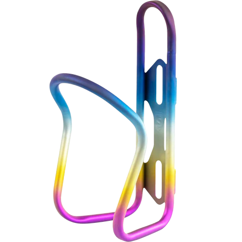 Titanium Bottle Cage Rainbow