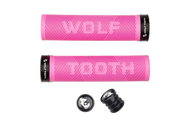 WOLFTOOTH ECHO LOCK ON GRIPS COLOR ROSA NEGRO