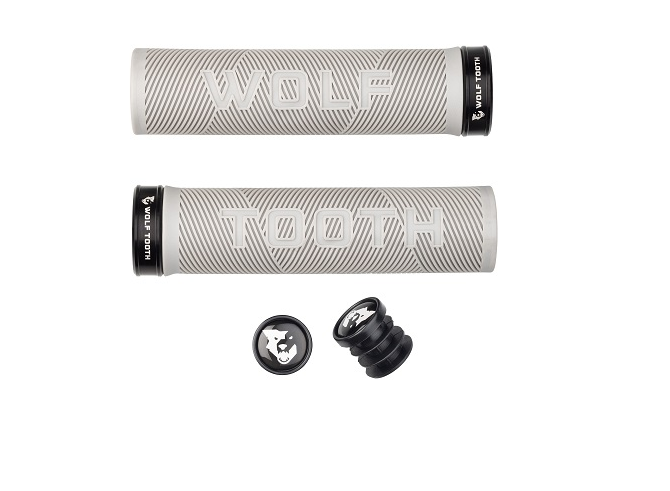 WOLFTOOTH ECHO LOCK ON GRIPS GRIS NEGRO